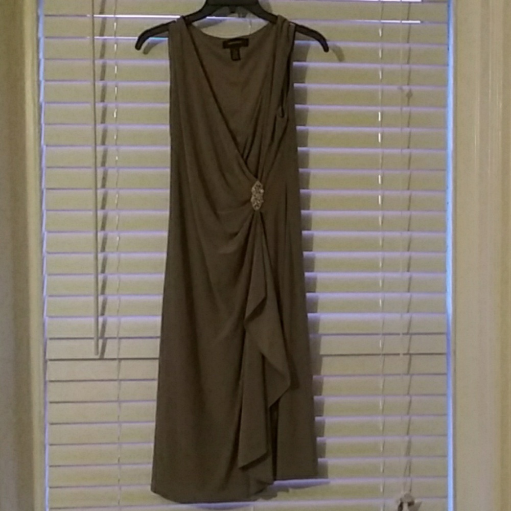 Brown Midi sleeveless dress size 6
